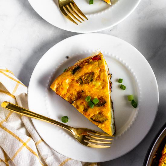 Low FODMAP Vegetable Frittata