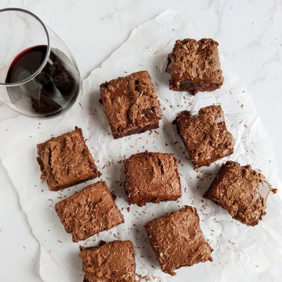 Red Wine Fudge Brownies