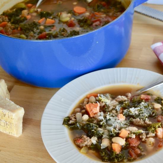 Sausage Kale Bean Soup