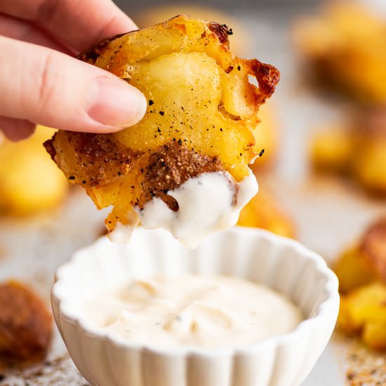 Crispy Smashed Red Potatoes