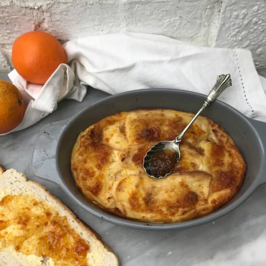 Marmalade Bread and Butter Pudding