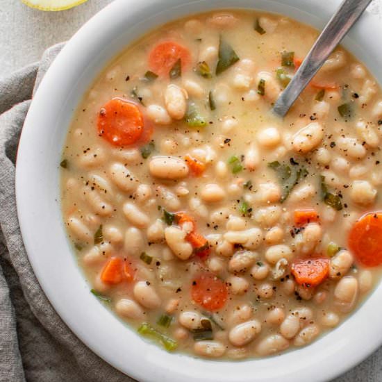 Greek White Bean Soup