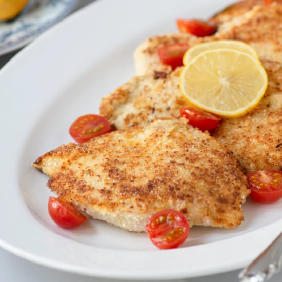 Parmesan Rice Crusted Chicken