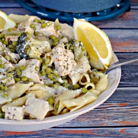 Healthy Creamy Lemon Chicken Pasta