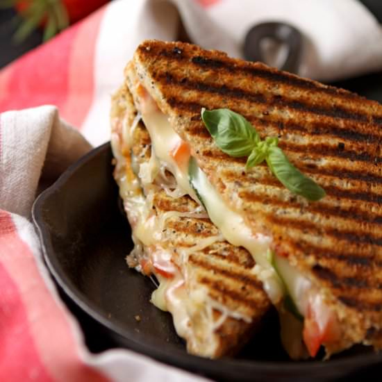 Margherita pizza grilled cheese