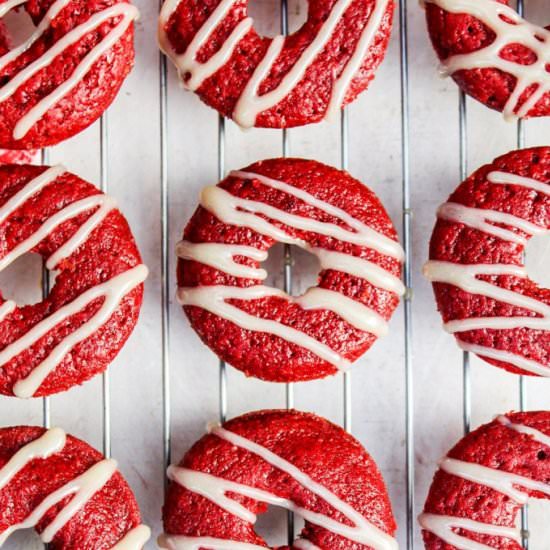 Gluten Free Red Velvet Baked Donuts