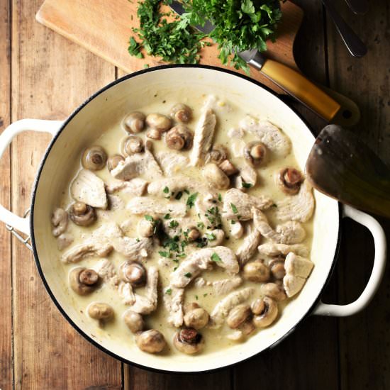 Healthy Turkey Stroganoff