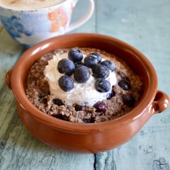 Blueberry Cinnamon Baked Oats