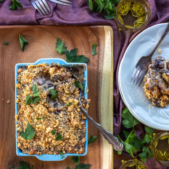 Mushroom Gratin