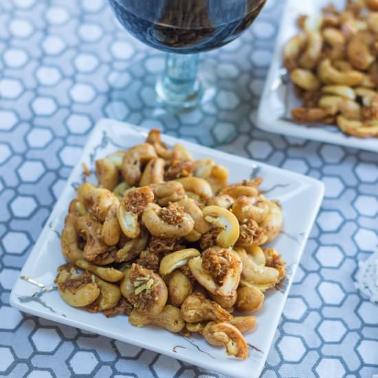 Curry Coconut Slow Roasted Nuts