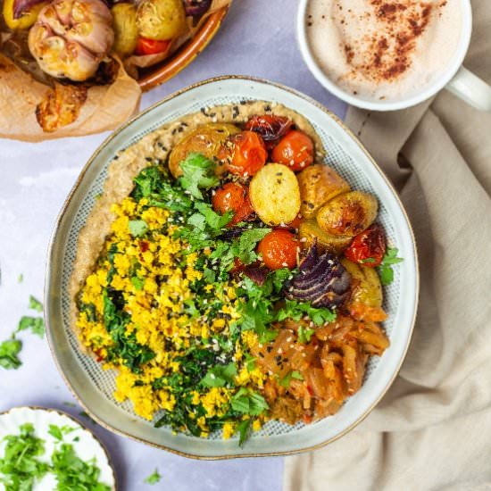 Roasted Potato and Scrambled Tofu