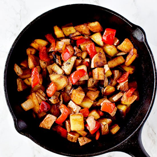 Potato Hash with Bell Peppers