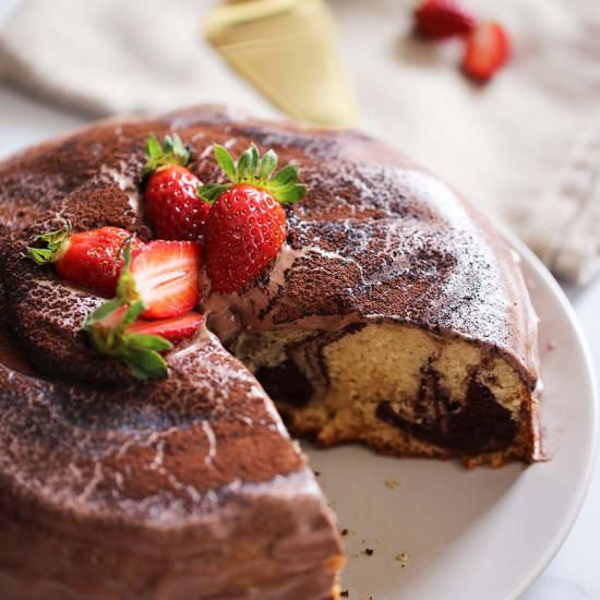 Easy Chocolate Marble Cake
