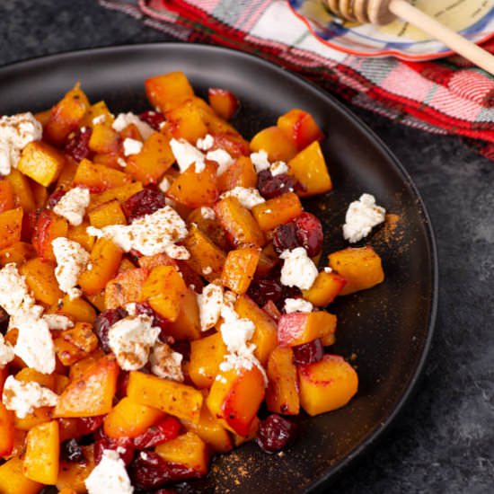 Butternut Squash with Cranberries