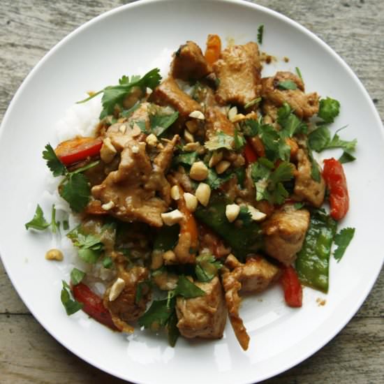 Chicken Stir Fry w/Satay Marinade
