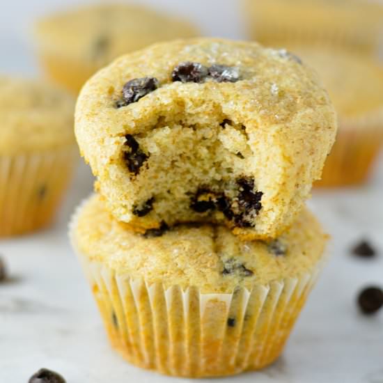 Whole Wheat Chocolate Chip Muffins
