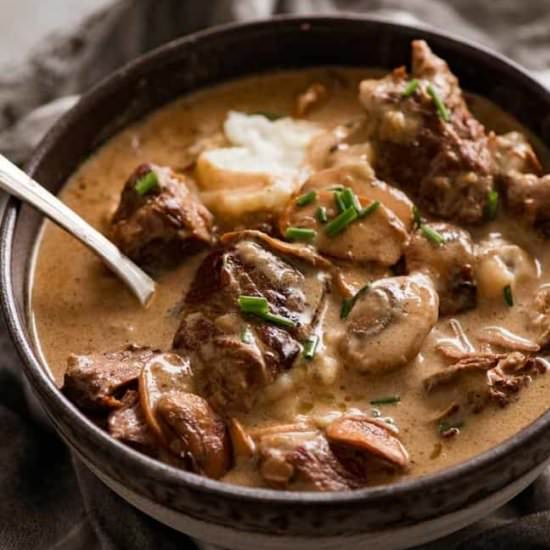 Beef Stroganoff Stew
