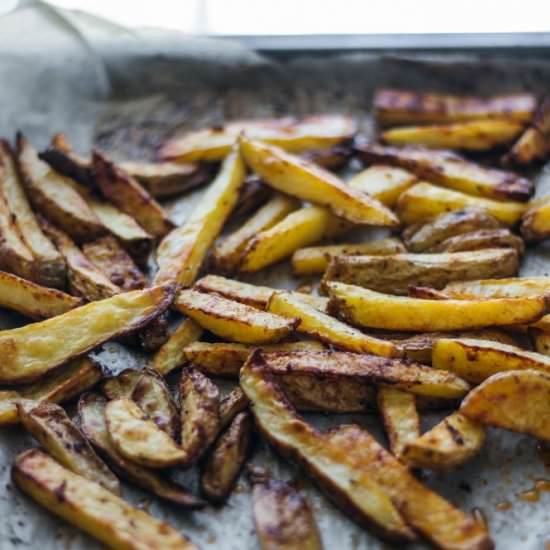 The most crispy oven fried potatoes