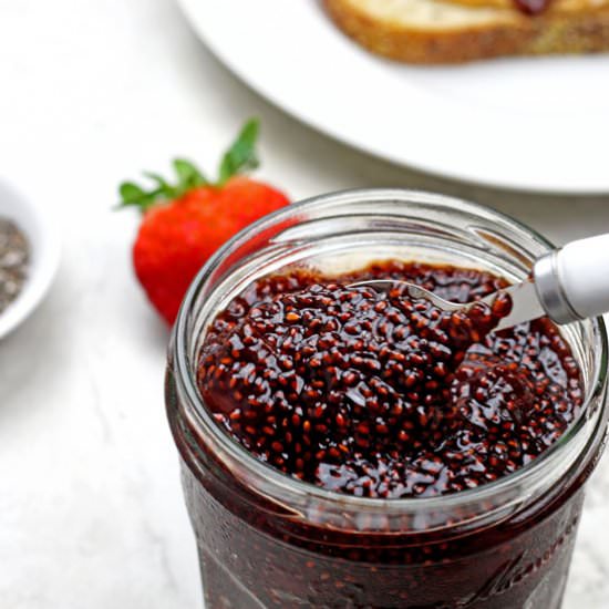 Balsamic Strawberry Chia Jam