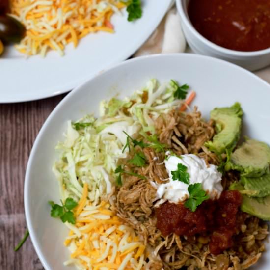 Slow Cooker Chicken Taco Bowl