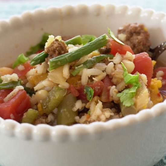 Slow Cooker Hamburger Vegetable Soup