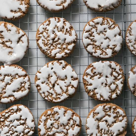 Iced Oatmeal Cookies