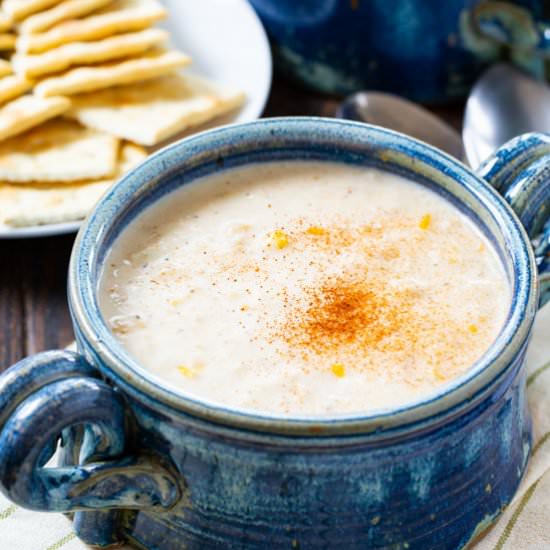 Easy Corn and Crab Chowder