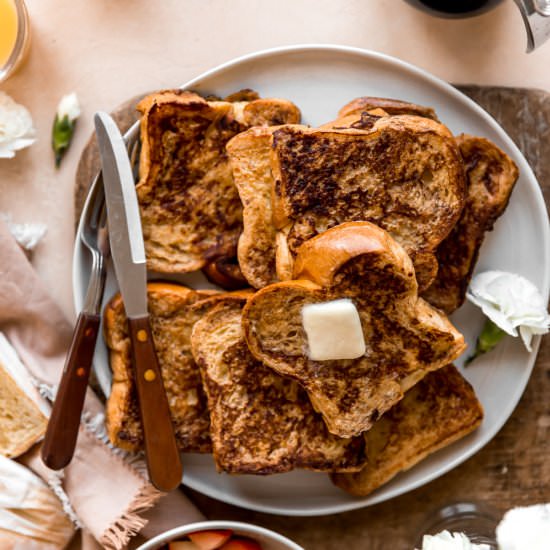Cinnamon Brioche French Toast