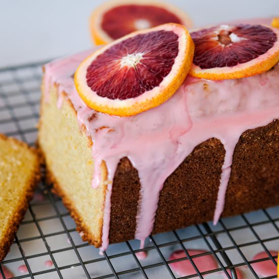 Blood Orange Loaf Cake