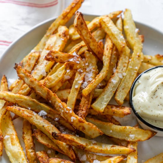 Air Fryer Garlic Parmesan Fries