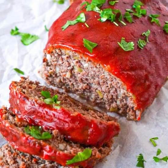 Low carb keto meatloaf