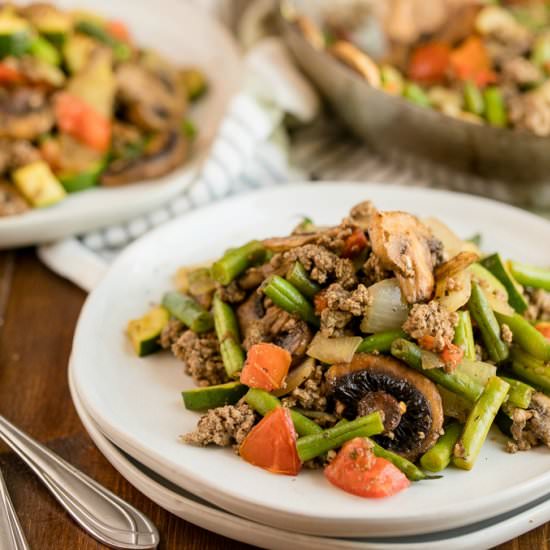 Garden Vegetable Beef Skillet