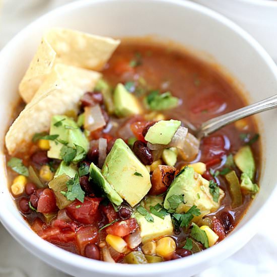 Vegetarian Tortilla Soup