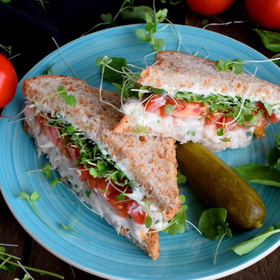 White Bean Salad Sandwiches