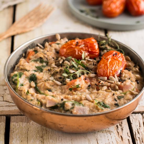 Mediterranean Savory Oatmeal