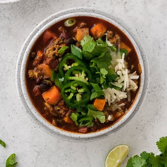 Slow Cooker Turkey Chili