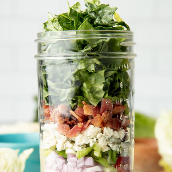 Wedge Salad in a Jar