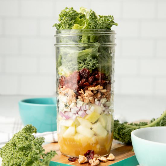 Apple Walnut Salad in a Jar