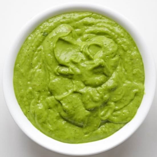 Roasted Tomatillo & Avocado Salsa