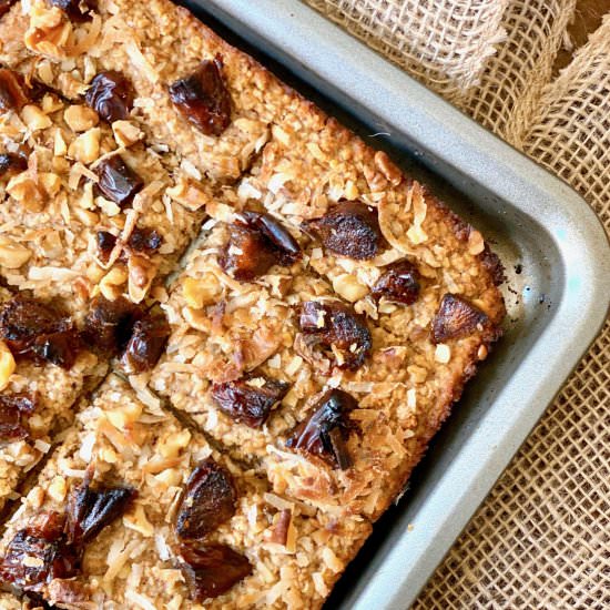 Date Coconut Baked Oatmeal