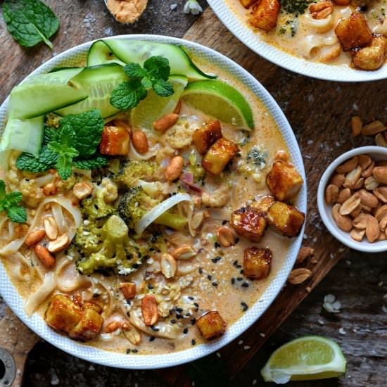 Vegan Peanut Butter GF Noodle Soup