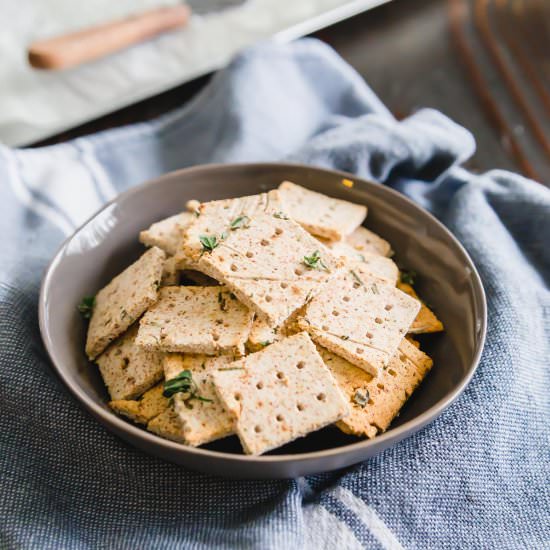 Almond Pulp Crackers