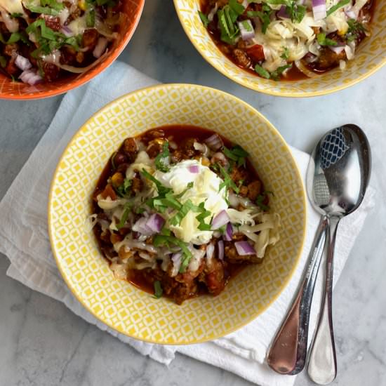 Pork Sausage Chili