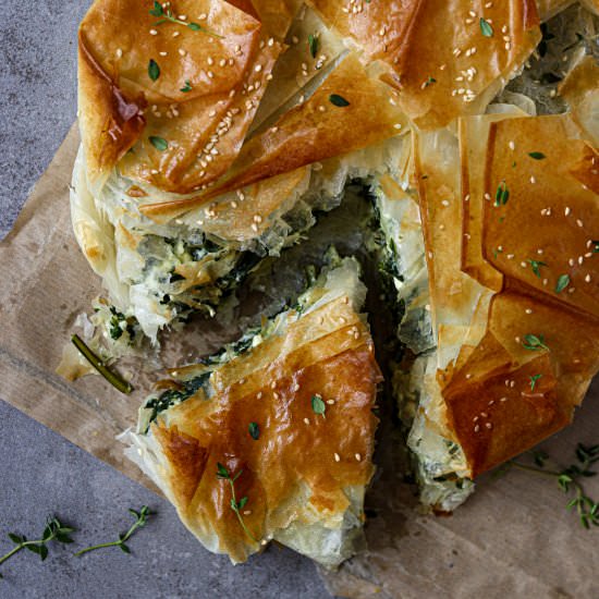 Greek Spinach Pie | Spanakopita