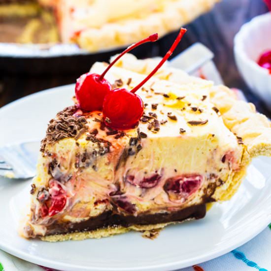 Cherry Almond Mousse Pie