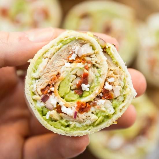 Avocado Chicken Roll Ups
