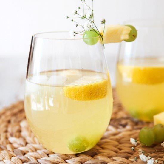 White Grape and Pineapple Spritzer