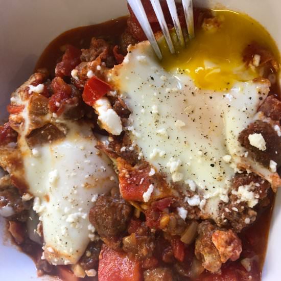 Cast Iron Chorizo Shakshuka