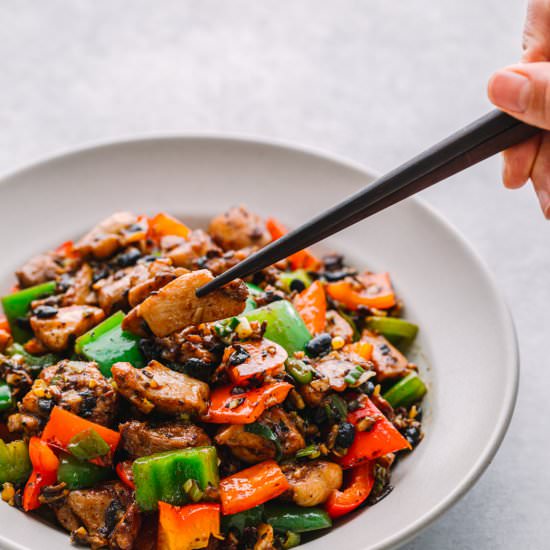 CHICKEN IN BLACK BEAN SAUCE