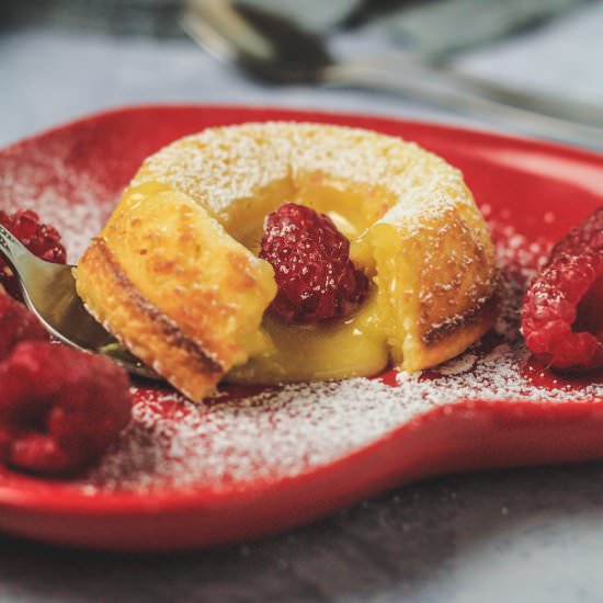 White Chocolate Lava Cakes